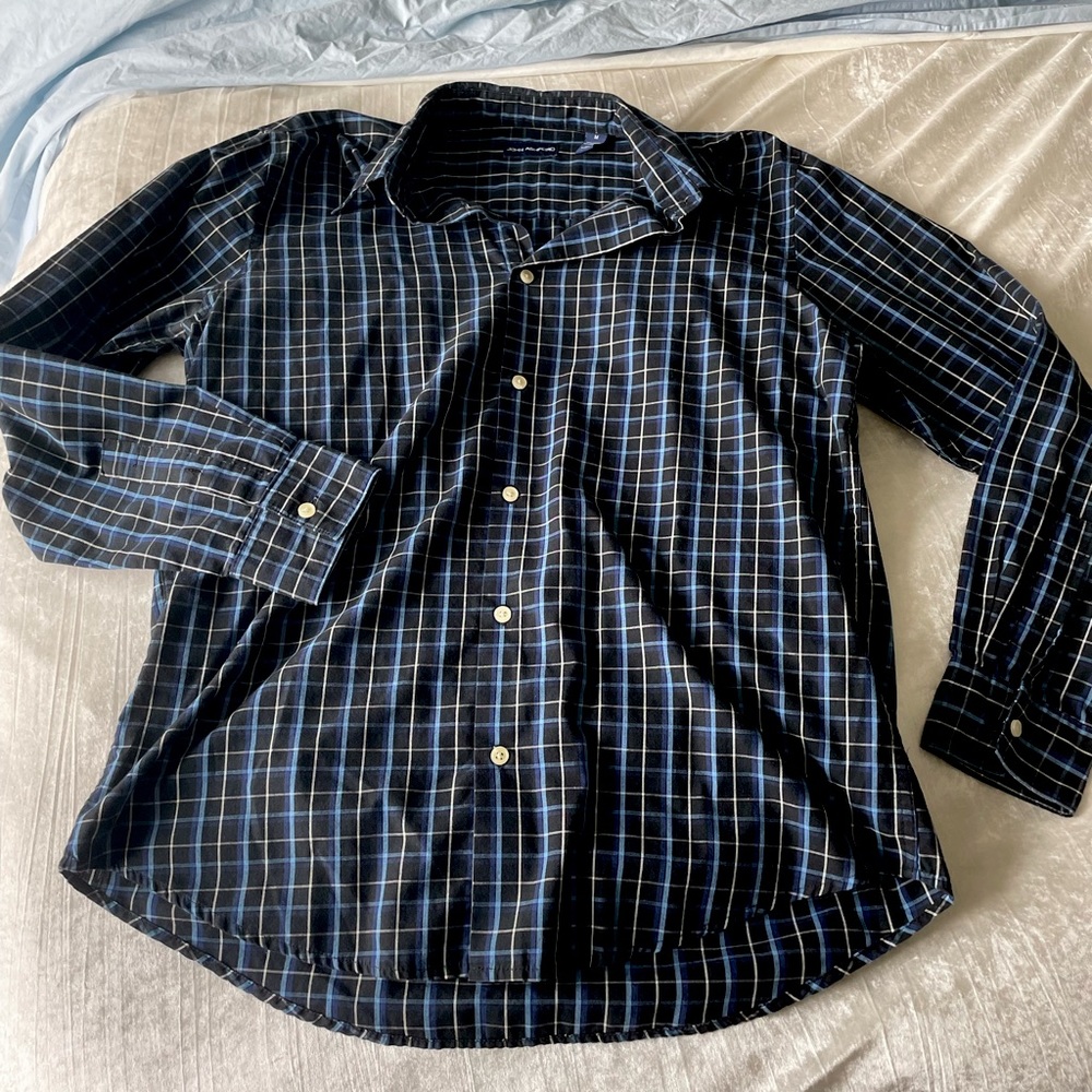 John Ashcroft Mens button up long sleeve shirt